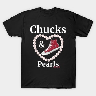 Chucks and Pearls 2021 Harris Biden T-Shirt